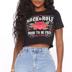 Rock & roll crop top